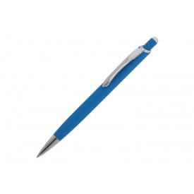 Balpen Monaco Metaal rubberised-Lichtblauw