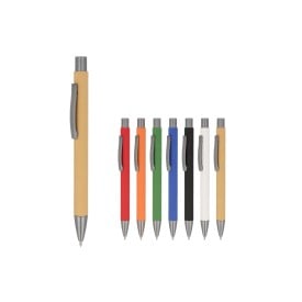 New York balpen - papier - blauwe inkt - kunststof top, clip en punt