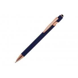 Balpen Paris Luxe Metaal rubberised-Donker blauw