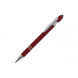 Balpen Paris Metaal rubberised-Donker rood