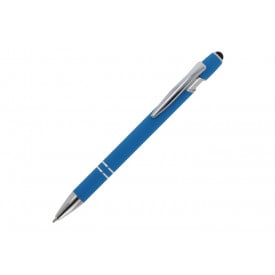 Balpen Paris Metaal rubberised-Lichtblauw