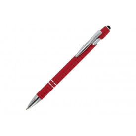 Balpen Paris Metaal rubberised-Rood