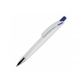 Balpen Riva hardcolour-Wit / donker blauw