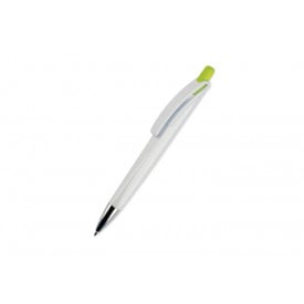 Balpen Riva hardcolour-Wit / licht groen