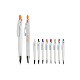 Riva balpen - blauwe inkt - metalen tip - hardcolour