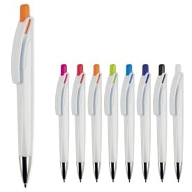 Riva balpen - blauwe inkt - metalen tip - hardcolour