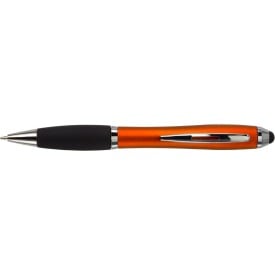 Lana stylus balpen - kunststof - zwarte inkt - rubberen grip - metalen details