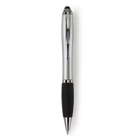 Lana stylus balpen - kunststof - zwarte inkt - rubberen grip - metalen details
