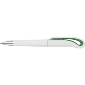 Balpen wit met gekleurd accent