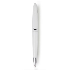 Balpen wit met gekleurd accent