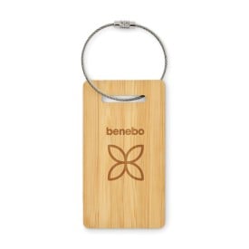 Bamboe bagagelabel