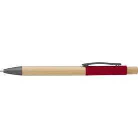 Bamboe balpen Cesar-Rood
