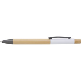 Bamboe balpen Cesar-Wit