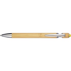 Bamboe balpen Darren-Geel