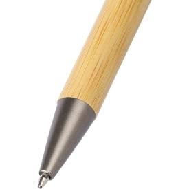 Fenn stylusbalpen - bamboe - blauwe inkt - drukknop - spinnerfunctie
