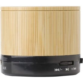 Bamboe draadloze speaker rond