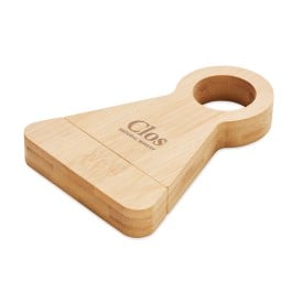 Bamboe flessenhouder & opener