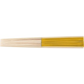 Bamboe handwaaier Elio-Geel