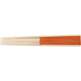Bamboe handwaaier Elio-Oranje
