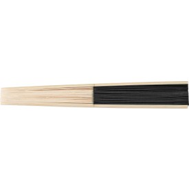 Bamboe handwaaier Elio-Zwart