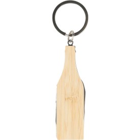 Bamboe multitool-sleutelhanger Inaya-Bruin