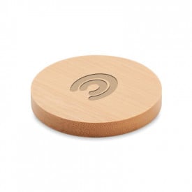 Dakai onderzetter - diameter 7.8cm - bamboe - met flesopener