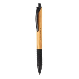 Balpen - bamboe en tarwestro - blauwe inkt