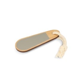 Voetvijl - bamboe - 10.5 x 4cm - met ophangtouwtje