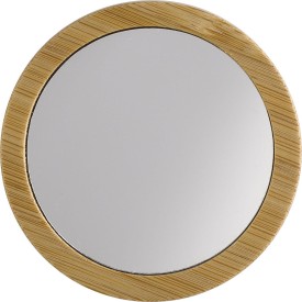 Jeremiah bamboe zakspiegel - bamboe/glas - diameter 7.2cm