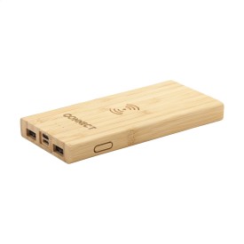 Bamboo 8000 Wireless Powerbank draadloze oplader-Bamboe