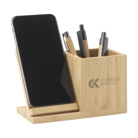 Bamboo Boss 15W FSC draadloze oplader/penhouder