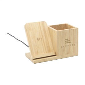 Bamboo Boss 15W FSC draadloze oplader/penhouder