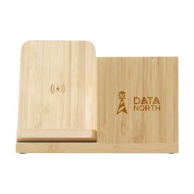 Bamboo Boss 15W FSC draadloze oplader/penhouder