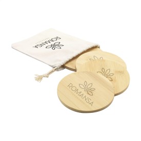 Bamboo Coaster Set onderzetters-Naturel
