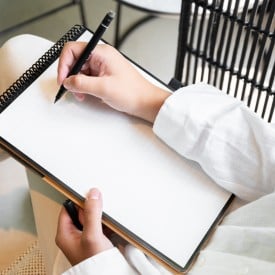 Bambook notepad - A5 - bamboe - uitwisbaar - met pen - diverse layouts