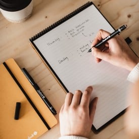 Bambook notepad - A5 - bamboe - uitwisbaar - met pen - diverse layouts