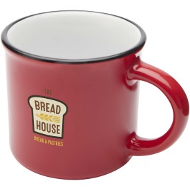 Bari 240 ml mok van keramiek-Rood