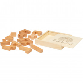 Puzzel bark - hout - 14 stukjes - in geschenkverpakking
