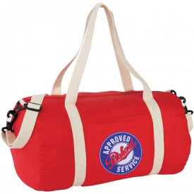 Barrel katoenen duffeltas-Rood