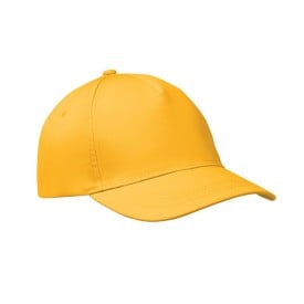 Baseballcap met 5 panelen-Geel