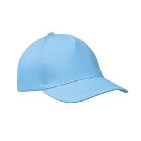 Baseballcap met 5 panelen-Hemelsblauw