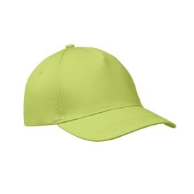 Baseballcap met 5 panelen-Limoen