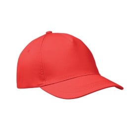 Baseballcap met 5 panelen-Rood