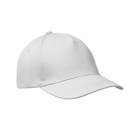 Baseballcap met 5 panelen-Wit