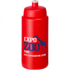 Baseline® Plus grip 500 ml sportfles met sportdeksel-Rood