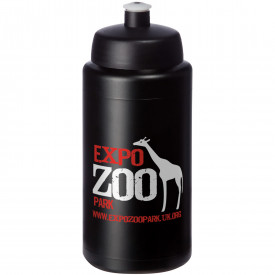 Baseline® Plus grip 500 ml sportfles met sportdeksel-Zwart