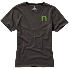 Basic katoenen dames t-shirt-Antraciet