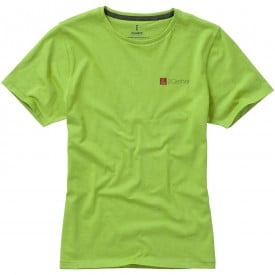 Basic katoenen dames t-shirt-Appelgroen