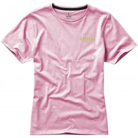 Basic katoenen dames t-shirt-Light pink