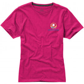 Basic katoenen dames t-shirt-Roze